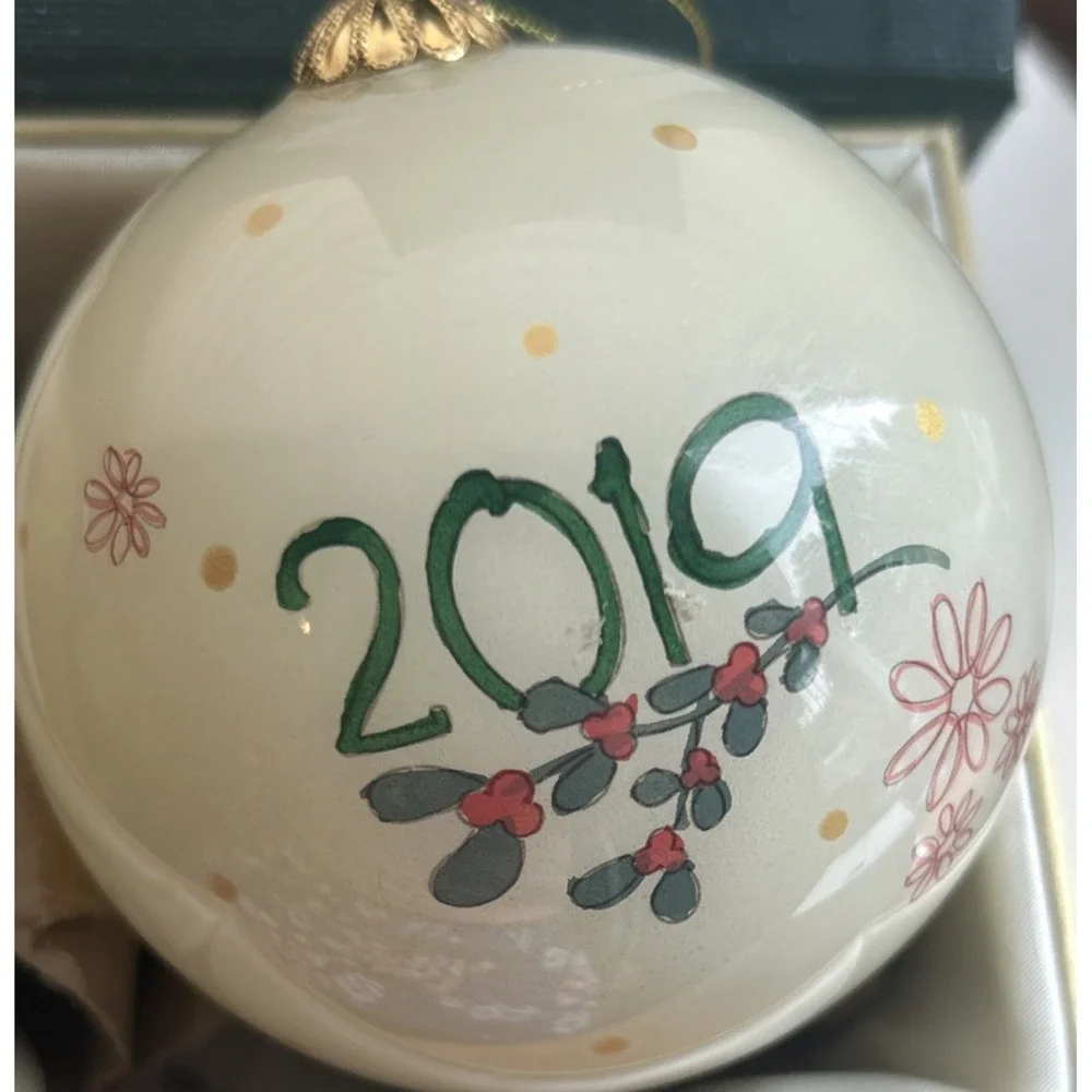 Pier 1 Imports Li Bien Hand Painted Bird Glass Ornament 2019 with Box